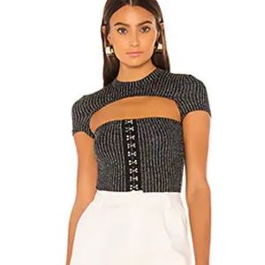 Superdown Cut Out Crop Top